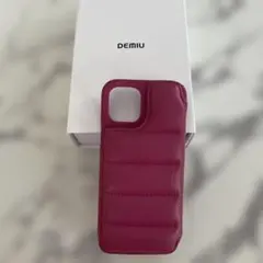 DEMIU マゼンタ レザー iPhoneケース12 デミウルーボ　デミウ