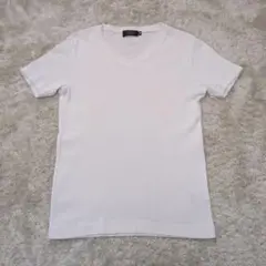 【美品】EPOCA UOMO Vネック Tシャツ 半袖 サイズ46 爽やか 白