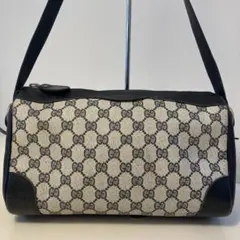 激レア!美品!80年代OLD GUCCIショルダーGG柄バッグ!イタリア製!