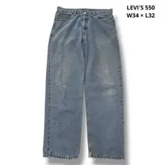 LEVI'S 550 W34 × L32 デニムパンツ ブルー