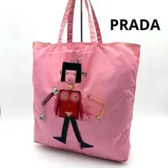 PRADA 三角ロゴ 女の子 ロボ トートバッグ ハンドバッグ ナイロン