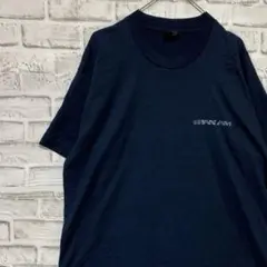 USA製90sヴィンテージTシャツ！シングルステッチ　ネイビー半袖古着　XL 6