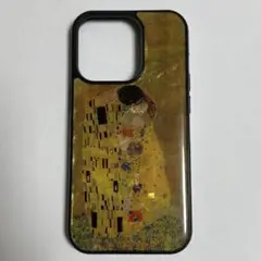 クリムト　接吻　天然貝　Ikins スマホケースiPhone14 Pro