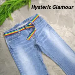 Hysteric Glamour フレア デニムパンツ 七色ベルト付き78524