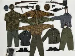 ドイツ降下猟兵、武装SS戦闘服・武器装備セット