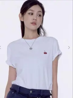 KIRSH チェリー刺繍 ホワイトTシャツ 1枚Sサイズ