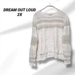 DREAM OUT LOUD 長袖セーター 2X ホワイト