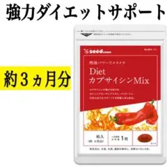 強力ダイエットサポート【燃焼系DietカプサイシンMix】約3ヶ月分