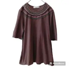 Kansai Bis 【M】カットソー 半袖 レディース USED 古着