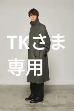 THE RERACS HIGH NECK COAT(GUNMETAL GRAY)