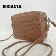 【極美品】RODANIA ショルダーバッグ オーストリッチ カメラバッグ2way