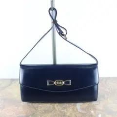 CELINE ヴィンテージセリーヌ馬車ロゴレザーショルダーバッグ