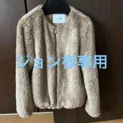 フェイクファージップアップブルゾン