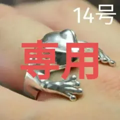かえる シルバー リング レディース 指輪 おしゃれ かわいい 可愛い 14号