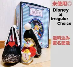 【未使用】イレギュラーチョイス　チップとデール ハート模様 パンプス箱付き 未使用】イレギュラーチョイス チップとデール ハート模様