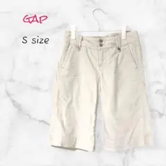 GAP ハーフパンツ ホワイト コーデュロイ S 春秋コーデ アメカジ