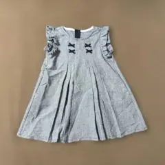 Bebe チェック柄 ノースリーブワンピース 100