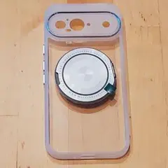 Google Pixel 9リング付け 360°回転可能 スタンド付き スマホ白