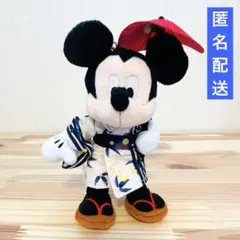 ミッキー　ぬいぐるみ　マスコット　ディズニーストア　夏祭り　ゆかた