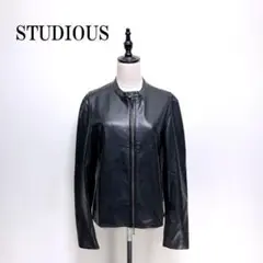 90 STUDIOUS ステュディオス アウター レザージャケット 黒 ブラック