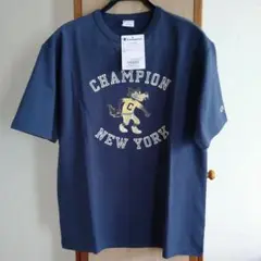 新品 Champion Tシャツ ウィザードブルー NEW YOR Lサイズ