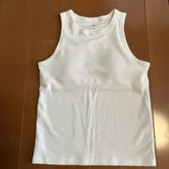 UNIQLO ホワイト タンクトップ　カップつき　160