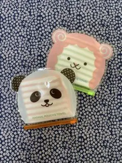 【未使用品】　アニマルハンドタオル　ポーチ付き