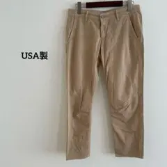 アメリカ製　チノパン　スリムパンツ　USA ベージュ
