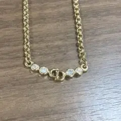 Christian Dior クリスチャンディオール ネックレス ラインストーン