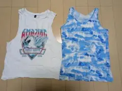 H&M ノースリーブトップス 2点セット XS M