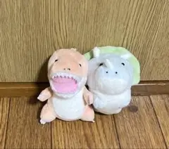 ニコぬいキーホルダー ティラノサウルス/トリケラトプス