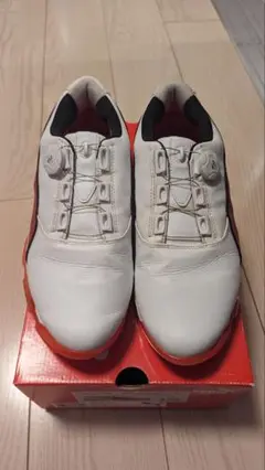PUMA ゴルフシューズ ホワイト/オレンジ