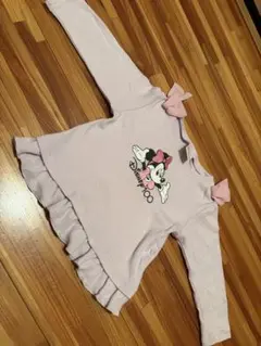 セール品★ミニーちゃん　90センチ　長袖　カットソー　ベビー服　キッズ服　女の子