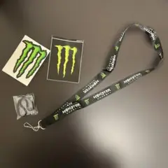モンスターエナジー　ロゴ ストラップとステッカーセット