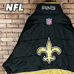 希少☆ L相当 NFL ダウンジャケット セインツ 刺繍 防寒 SAINTS