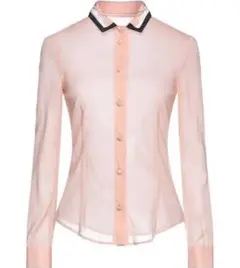 新春価格 Red VALENTINO 襟元デザイン シルクシャツ38