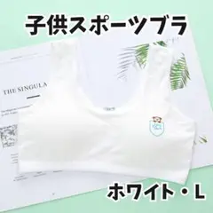 2枚セット 子供 キッズ ジュニアブラ スポーツブラ スポブラ ホワイト 白