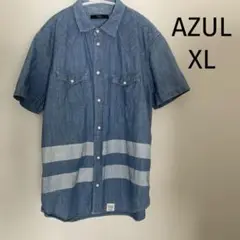 AZUL アズール　メンズ 半袖シャツ　XL