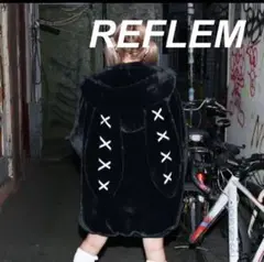 REFLEM うさ耳ファーパーカー ブラック Free