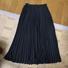 excelencn 黒　プリーツ　ロングスカート M