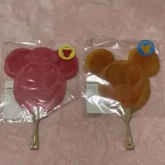 ミッキー ミニー アイス うちわ ディズニー