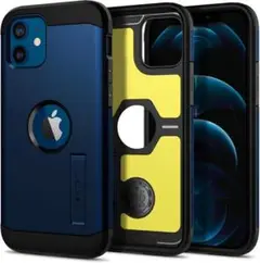ラスト1点‼️Spigen iPhone12/12Pro ケース ネイビーブルー