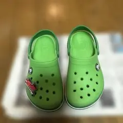 クロックス サンダル グリーン