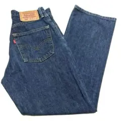 90s 濃紺 美品 日本製 W27リーバイス558 ワイド デニム パンツ