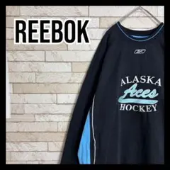 Reebok トレーナー スウェット クルーネック オシャレ 刺繍ロゴ 古着