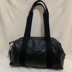coach コーチ　ボストンバック　トートバッグ　ブラックレザー　トンプソン