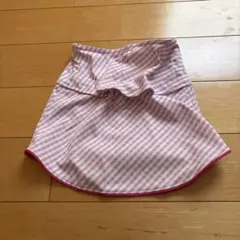 ヤケーヌピンクと白のチェック柄