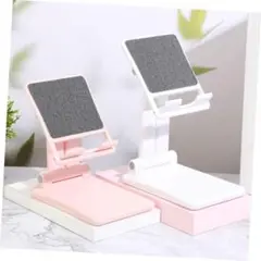 ❤️ピンク❤️スマホホルダー 折りたたみ スタンド デスク アクセサリー