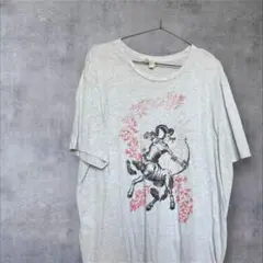 【CANVAS】弓を持った半人半馬Tシャツ 白　XLサイズ 古着　海外