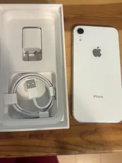 Apple iPhone XR ホワイト 本体　SIMロック解除　箱入り